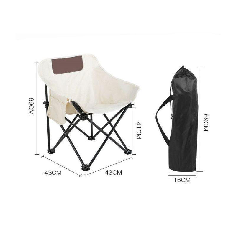 Silla Plegable Camping 150KG Acero Reforzado Oxford 600D Portavaso-2