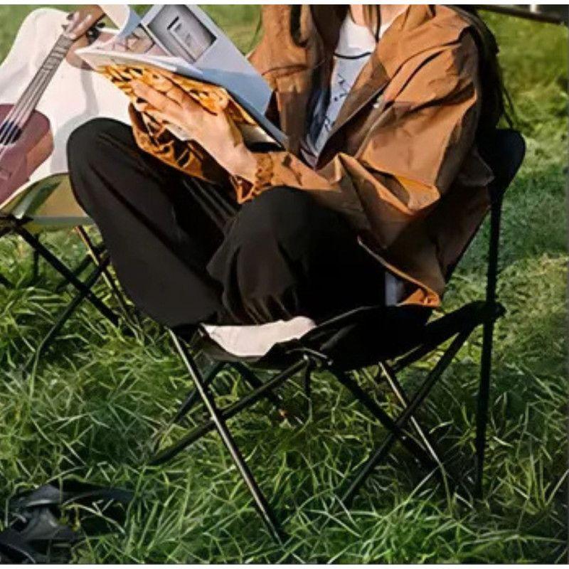 Silla Plegable Camping 150KG Acero Reforzado Oxford 600D Portavaso-5