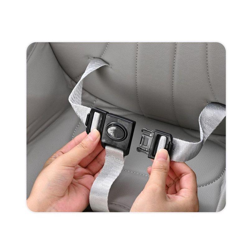 Silla De Comer 4 En 1 Con Cinturón, Doble Bandeja Para Niños Gris-7