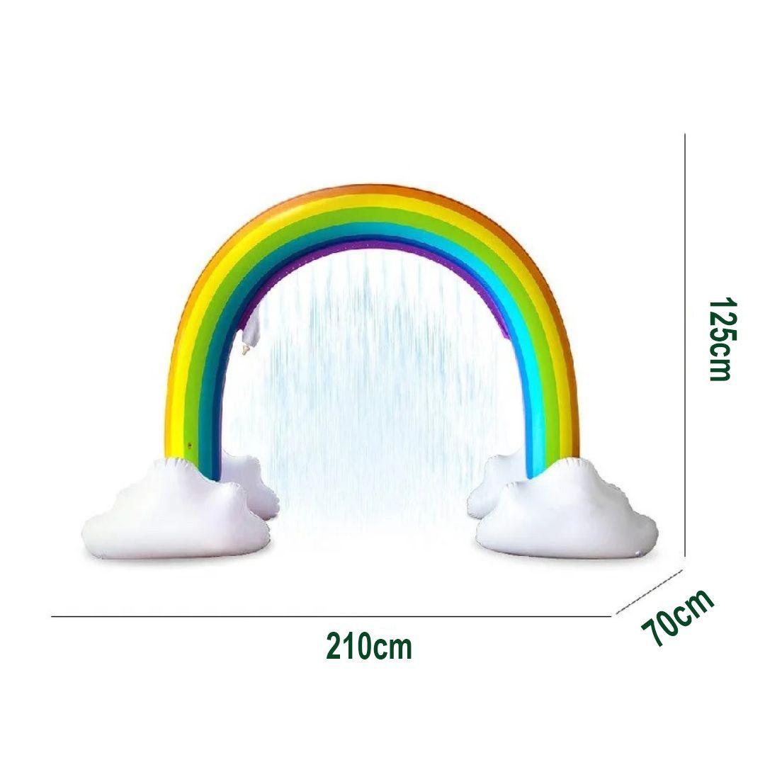 Arco Iris Inflable con Rociadores Tipo Lluvia Para Niños-4