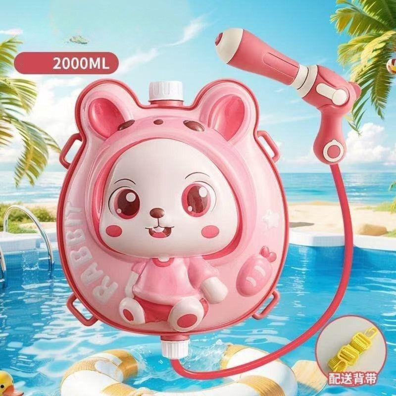 Juguete Pistola Lanzador De Agua Con Mochila 2 Litros Conejo-2