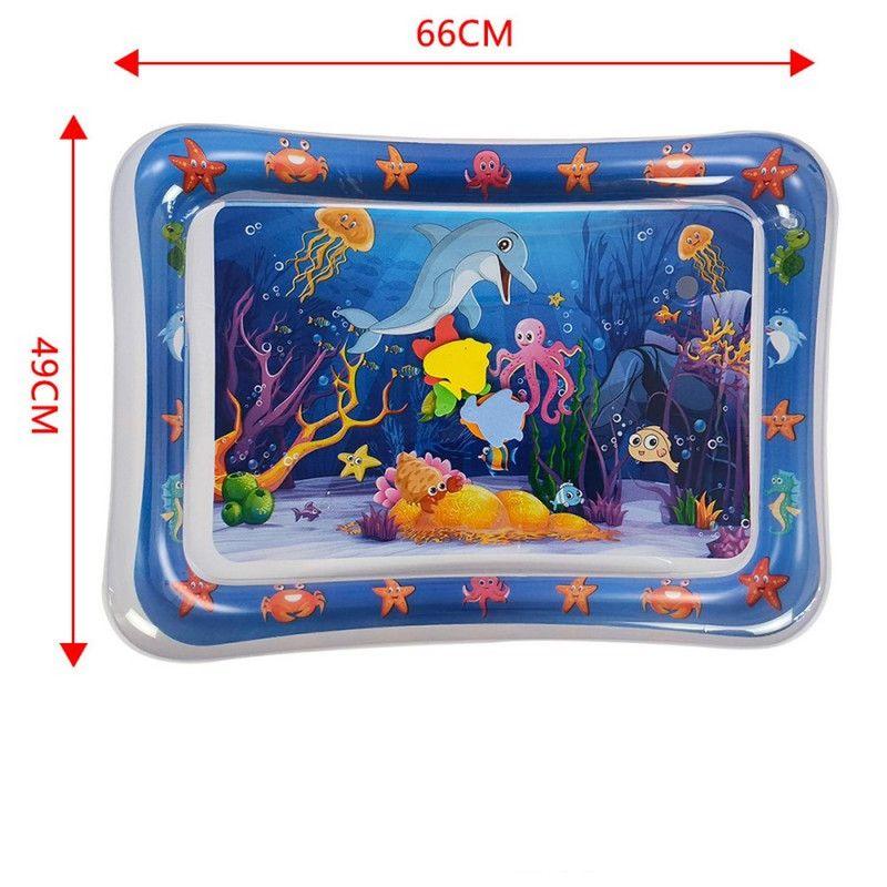 Alfombra de Agua Inflable Sensorial para Bebés - Acuario-3