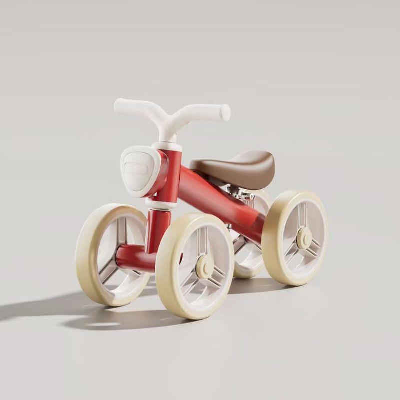 Andador Correpasillos 4 Ruedas De Equilibrio Premium Con Luz Y Música Rojo-1