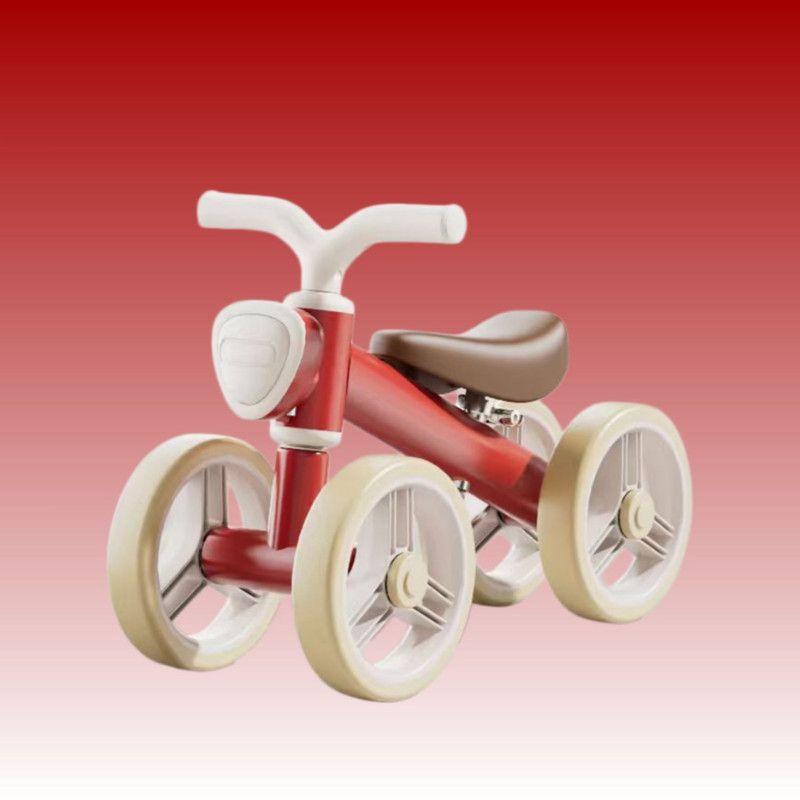 Andador Correpasillos 4 Ruedas De Equilibrio Premium Con Luz Y Música Rojo-2