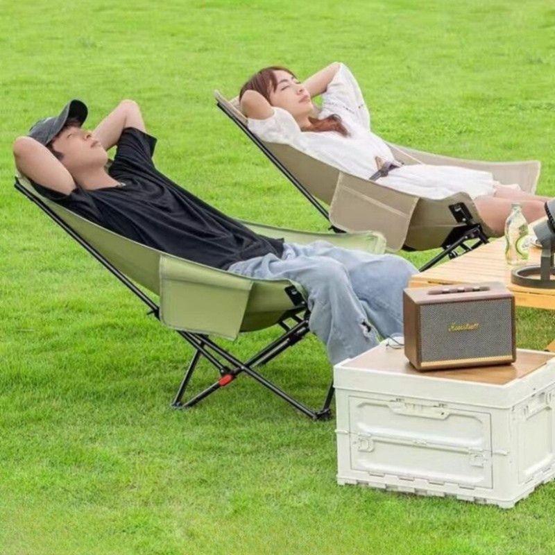 Silla Reposera para Camping Reclinable con 3 Posiciones de Respaldo-6