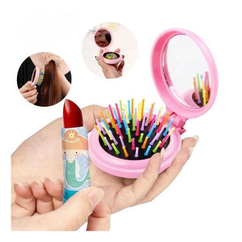 Juego de Maquillaje Infantil Lavable No Tóxico Kit Cosméticos Niñas en Maleta-4