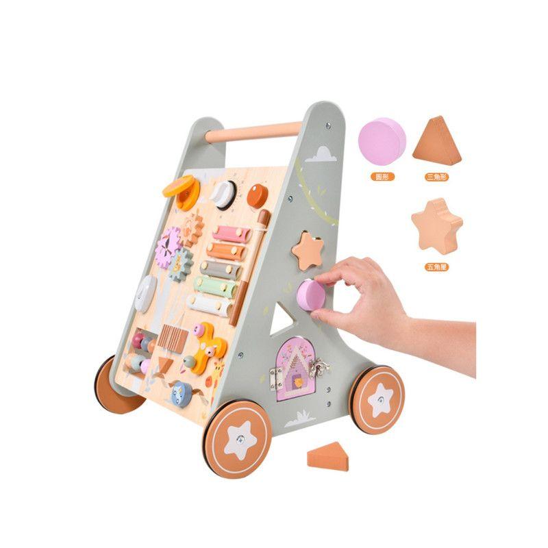 Andador Caminador Correpasillo Madera Multifuncional Con Juegos Didácticos-2