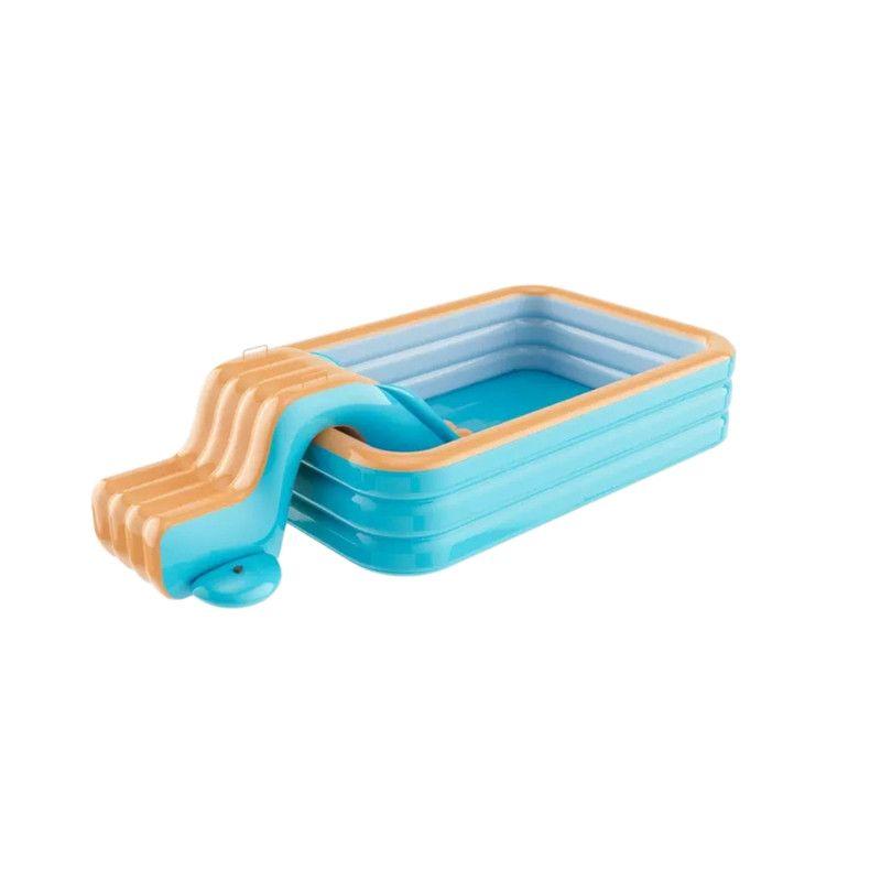 Centro de Juegos Acuático Infantil, Piscina Inflable con Tobogán y Techo-5