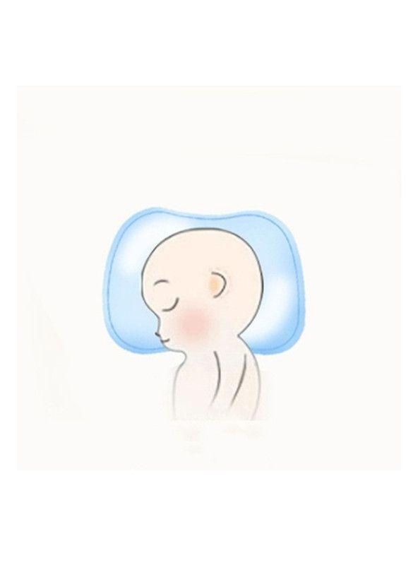 Cojín Cabeza Plana para Bebé con Espuma de memoria Oso Celeste-3