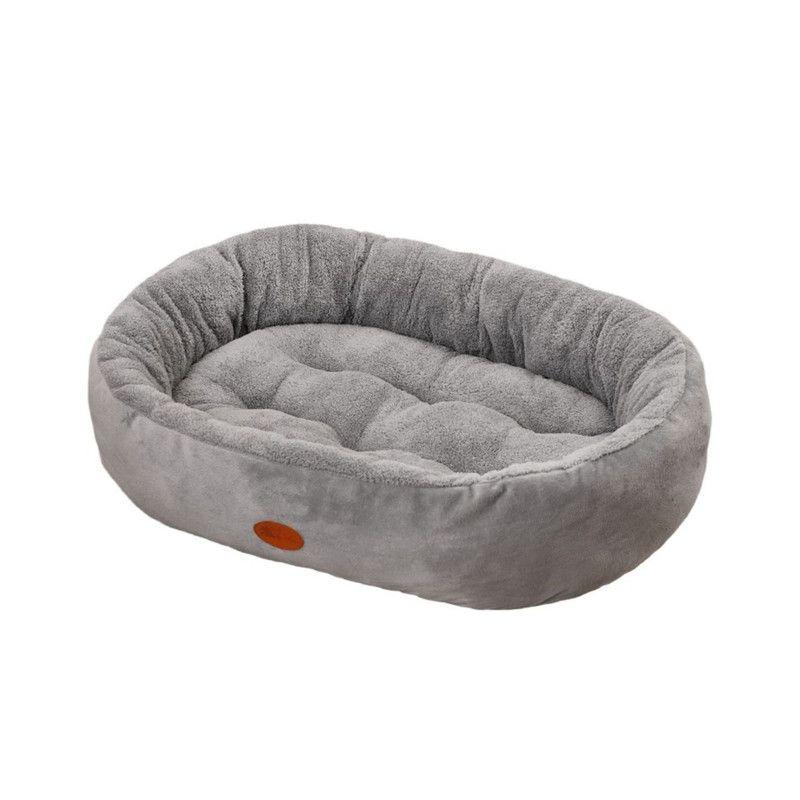 Cama Antiestrés Ultrasuave Premium Mascotas Perros Gatos, 100CM Gris-0
