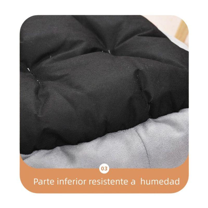 Cama Antiestrés Ultrasuave Premium Mascotas Perros Gatos, 100CM Gris-2
