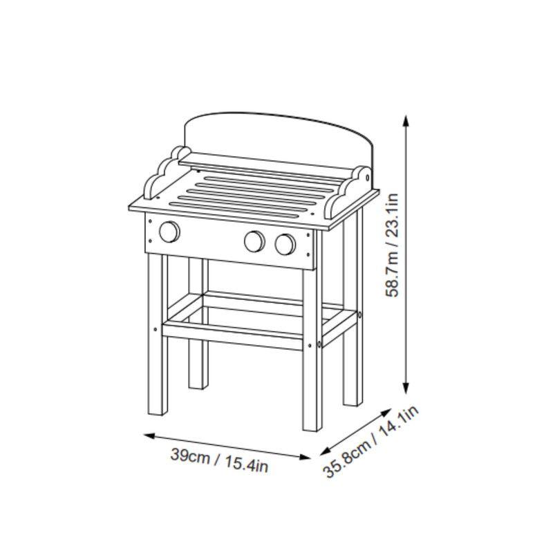 Cocina Infantil De Madera Estilo Parrilla Asado-3