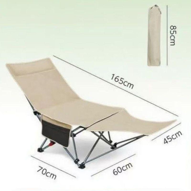 Reposera Plegable para Camping con Reposapiés y 4 Ángulos Estructura de Aluminio-3