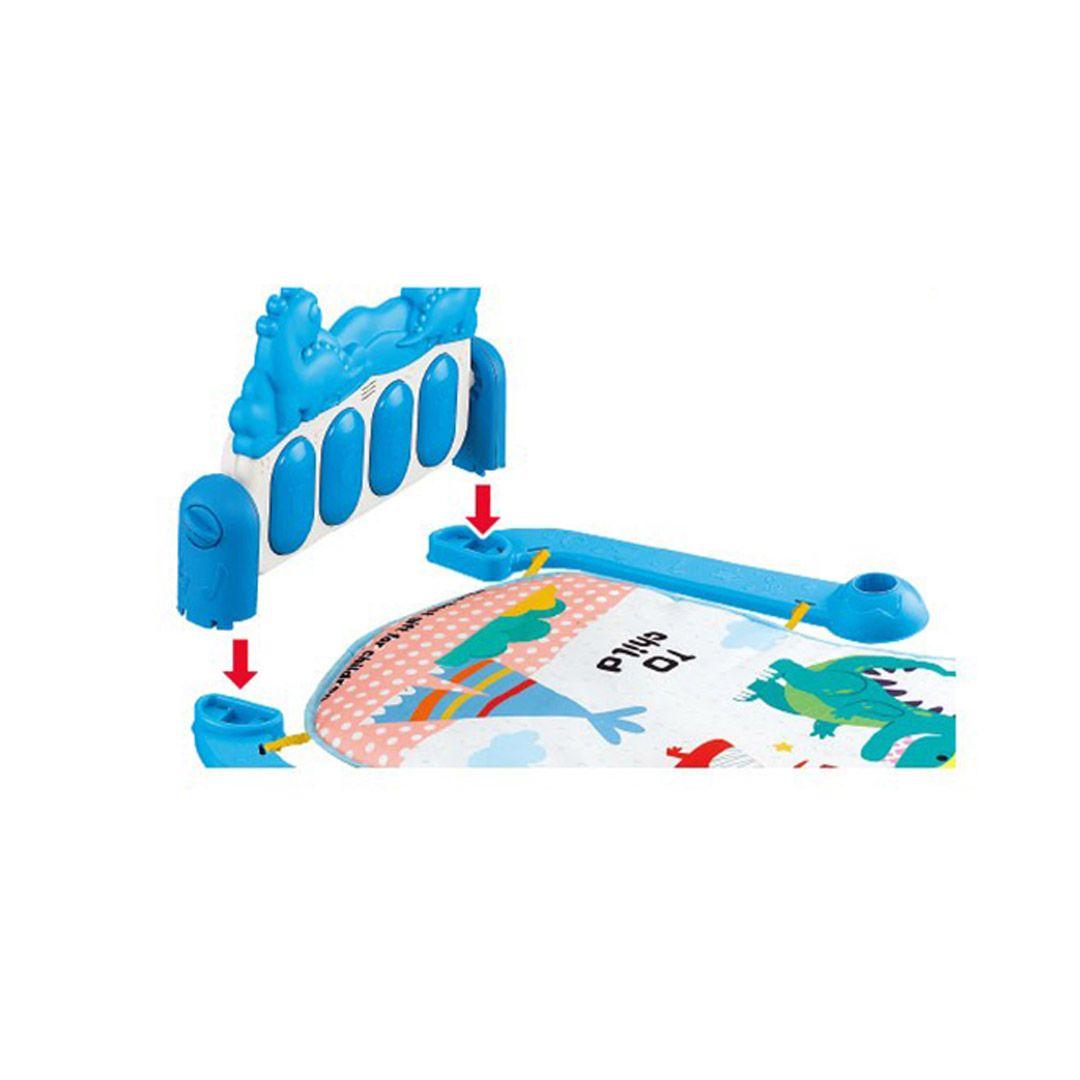 Alfombra Gimnasio Musical con Piano para Bebe,  Dinosaurio Naranjo-3