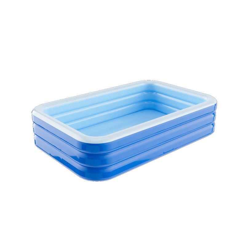 Piscina Inflable Familiar 200x125x50cm Fondo Antideslizante + Inflador-5