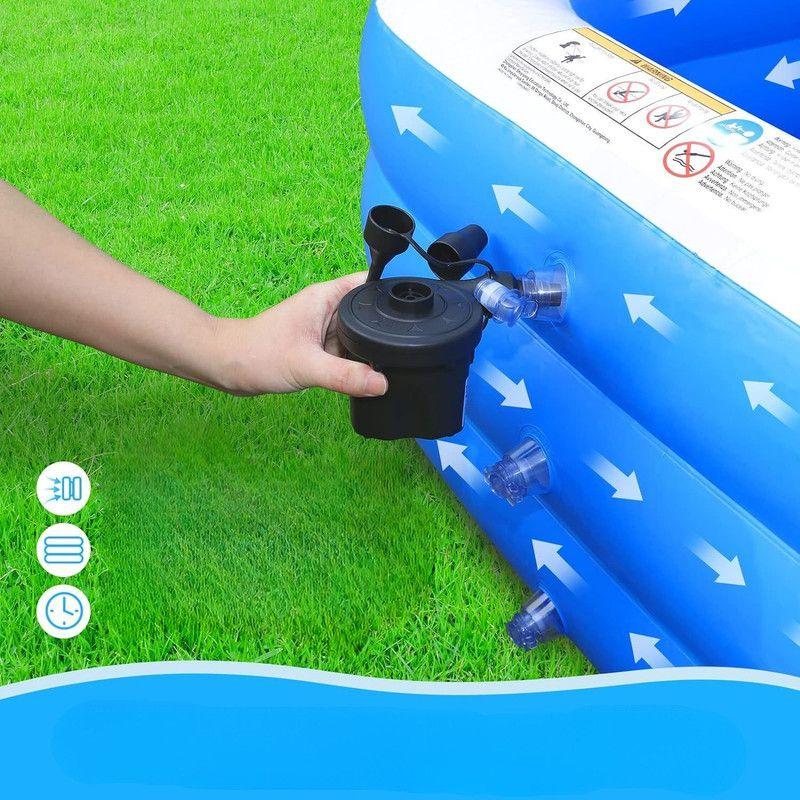 Piscina Inflable Familiar 200x125x50cm Fondo Antideslizante + Inflador-6