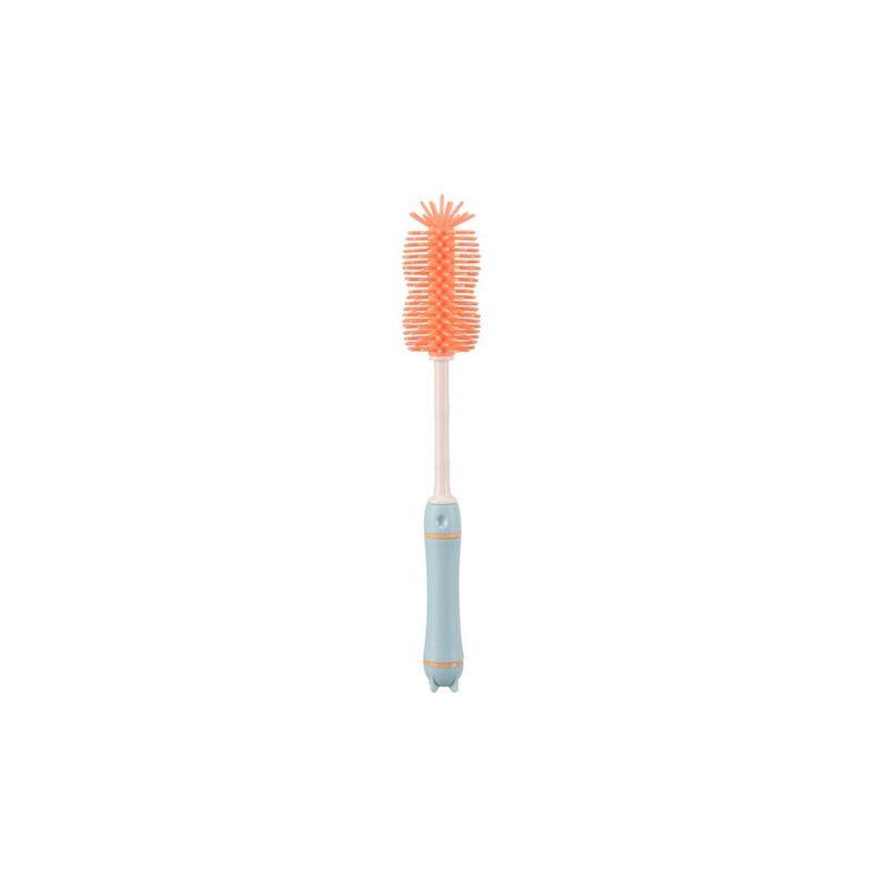 Set Cepillos Silicona para Mamaderas con Escurridor Celeste-2