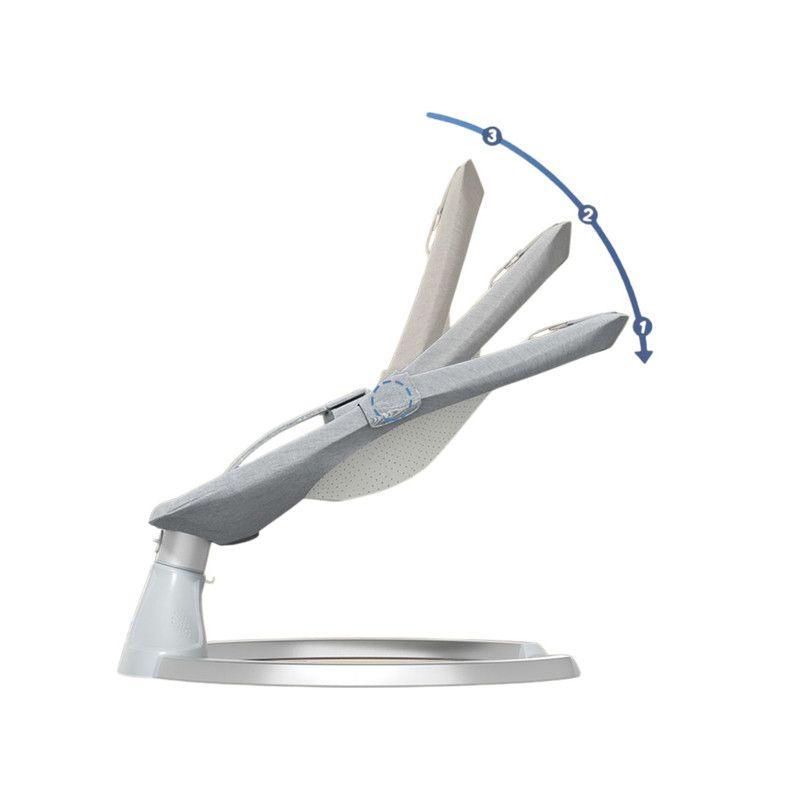 Silla Mecedora Smart para Bebes con Balanceo y Música Gris-2