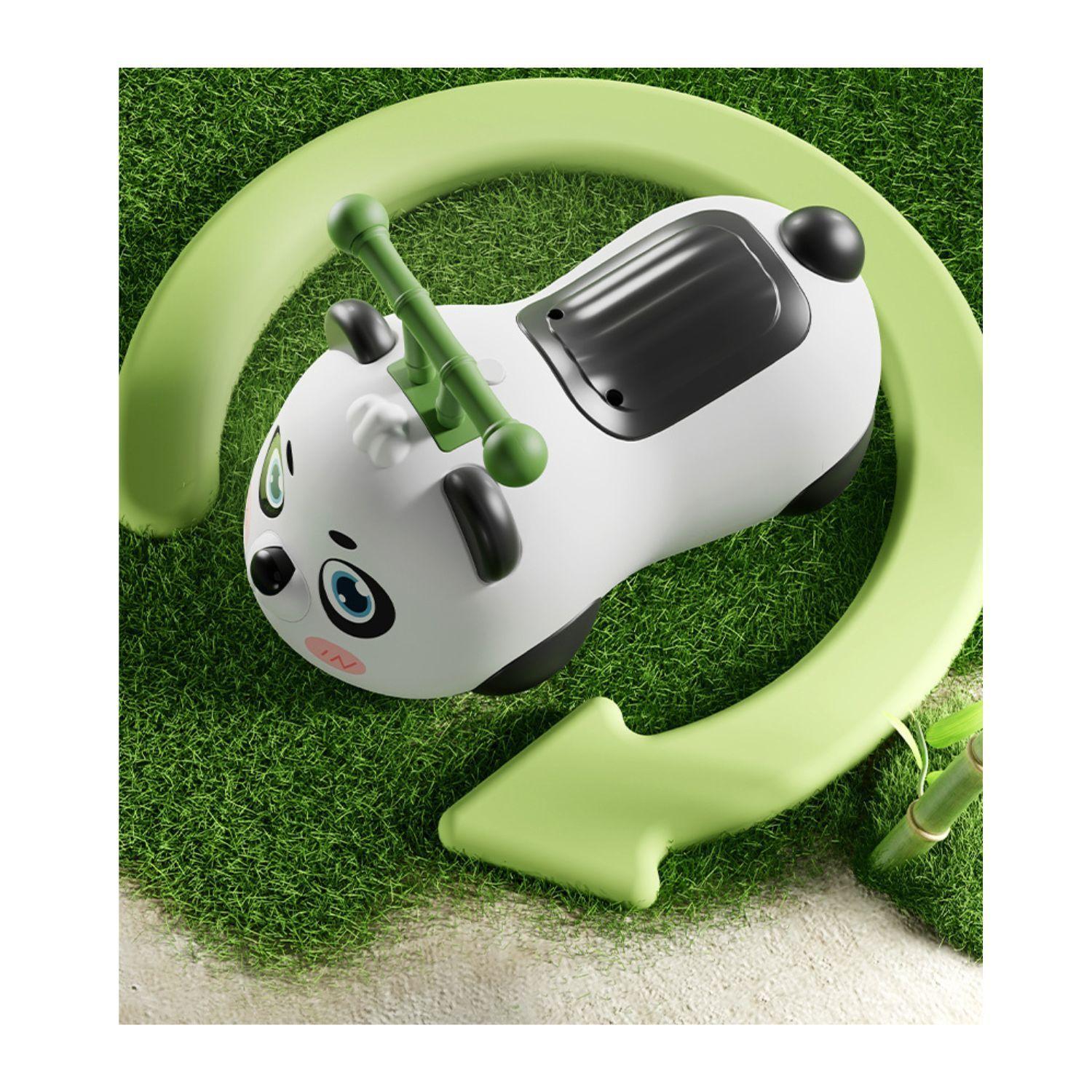 Correpasillos Auto Andador Infantil con Luces y Música Oso Panda Negro-5