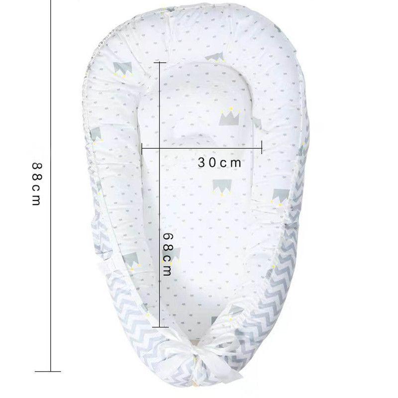 Cama Cojín Nido Colecho Con Almohada De Algodón Reforzada-2