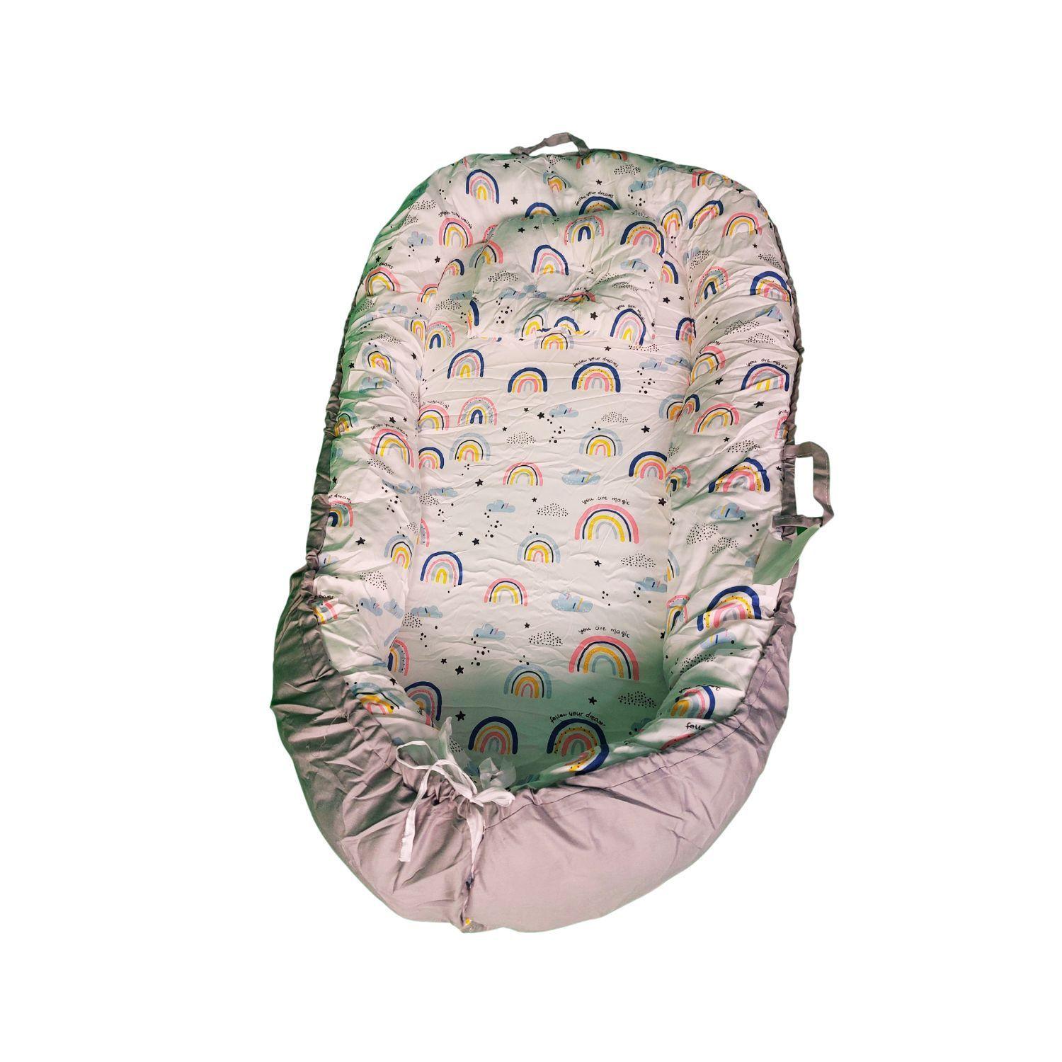 Cama Cojín Nido Colecho Con Almohada De Algodón Reforzada-2