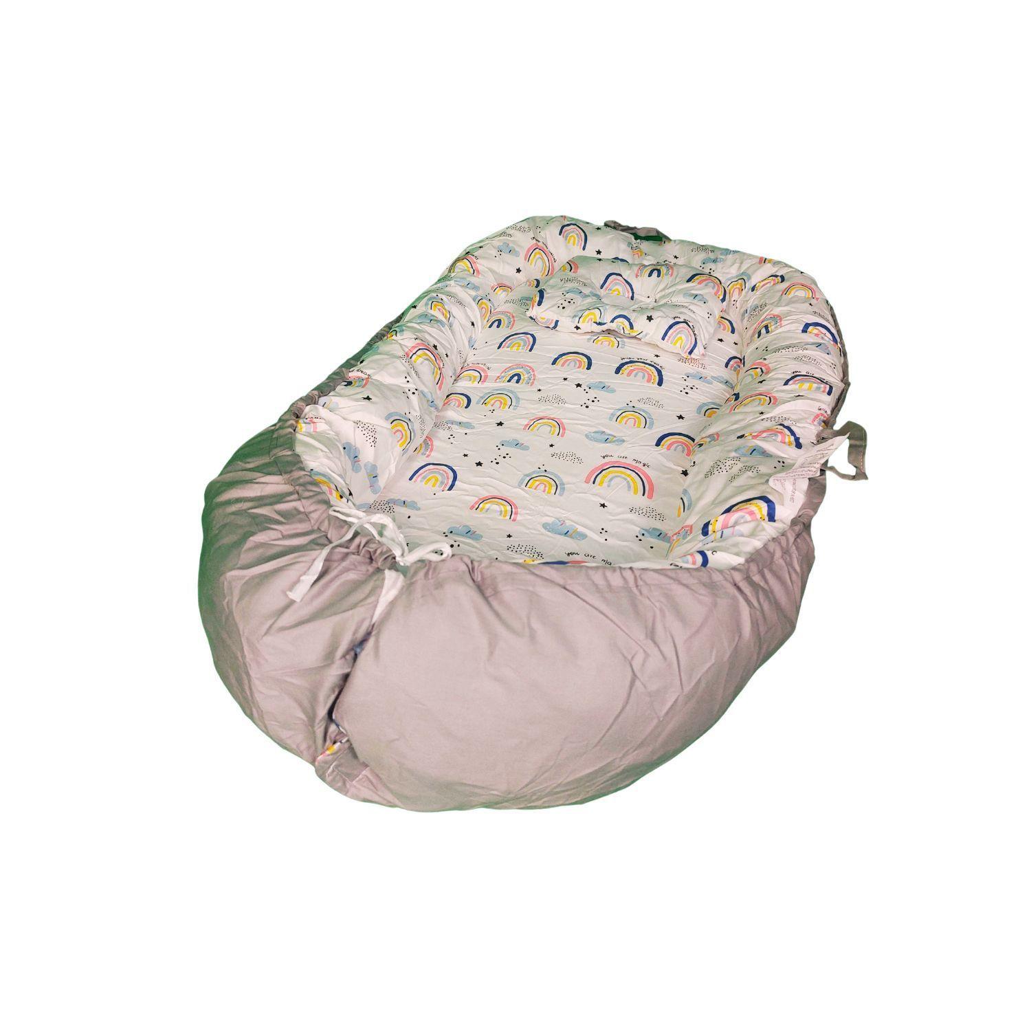 Cama Cojín Nido Colecho Con Almohada De Algodón Reforzada-3