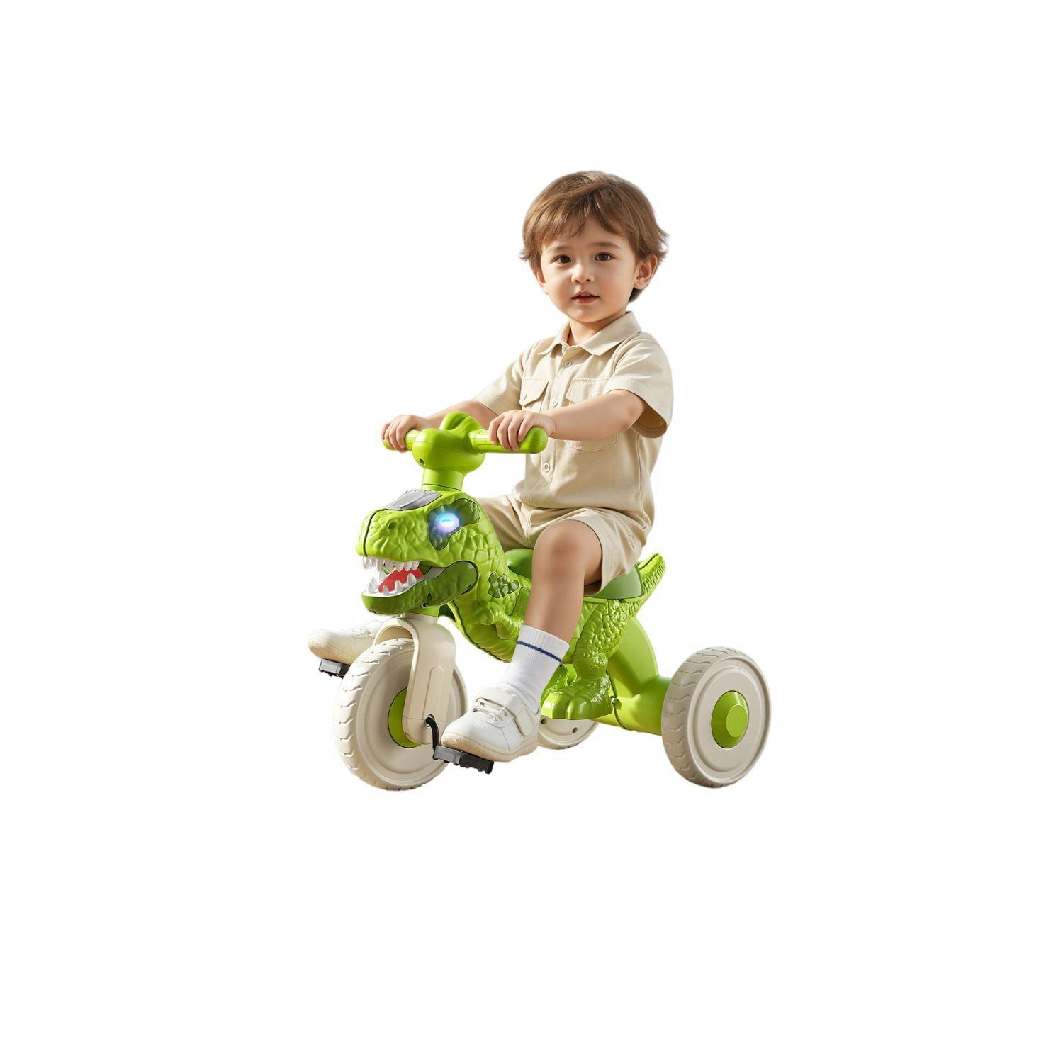 Triciclo Andador Infantil Dinosaurio T Rex Con Luces Y M sica-0