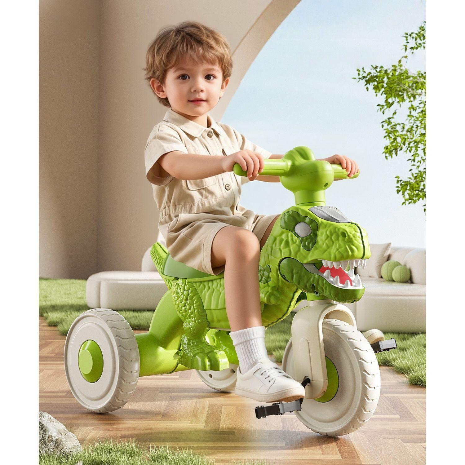 Triciclo Andador Infantil Dinosaurio T Rex Con Luces Y M sica-4