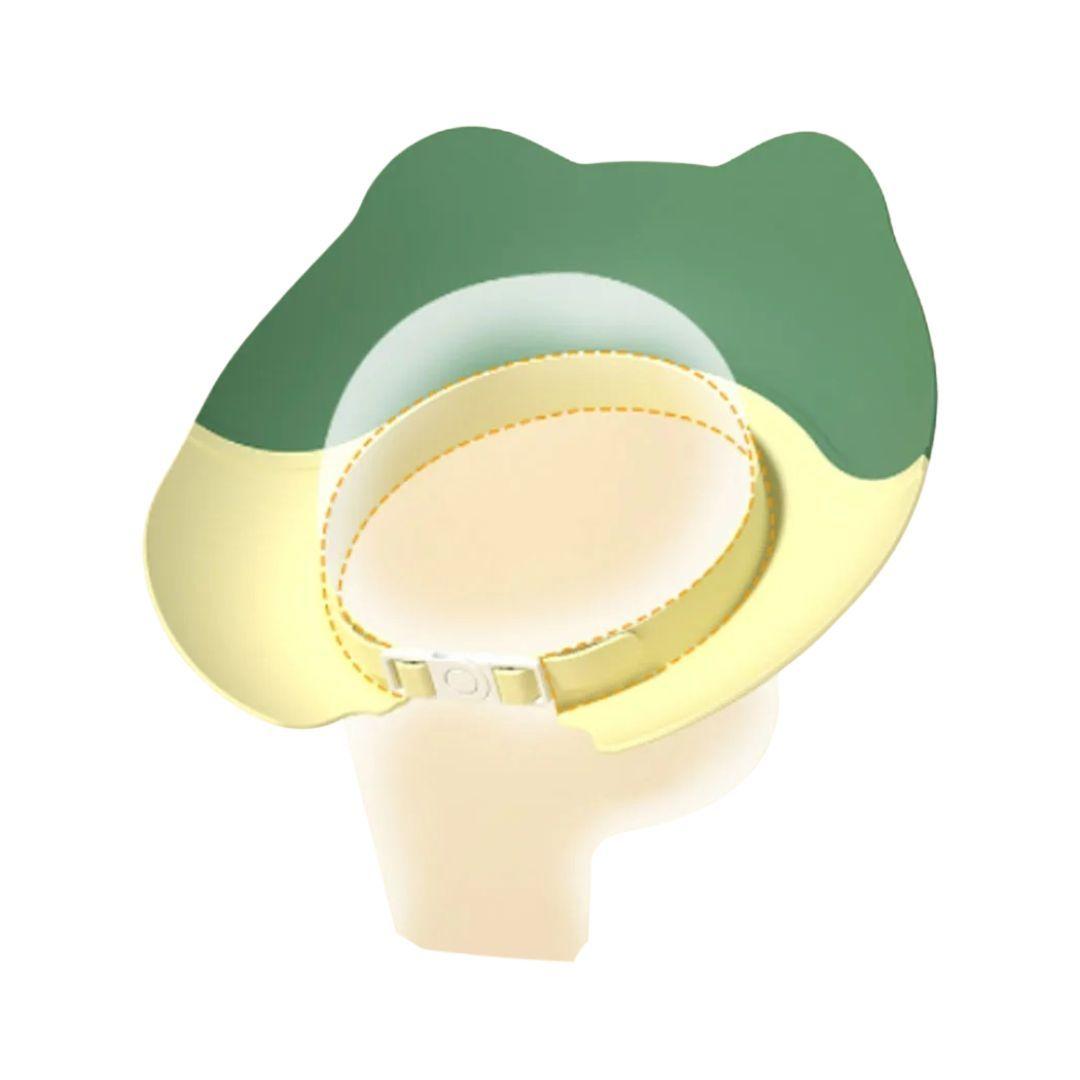 Gorro de Baño Visera de Ducha Animal para Bebé Verde-3