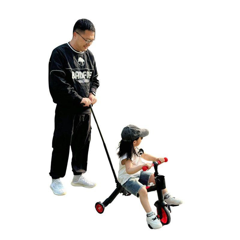Scooter Monopatín Andador Triciclo 4 en 1 Infantil Rojo-3