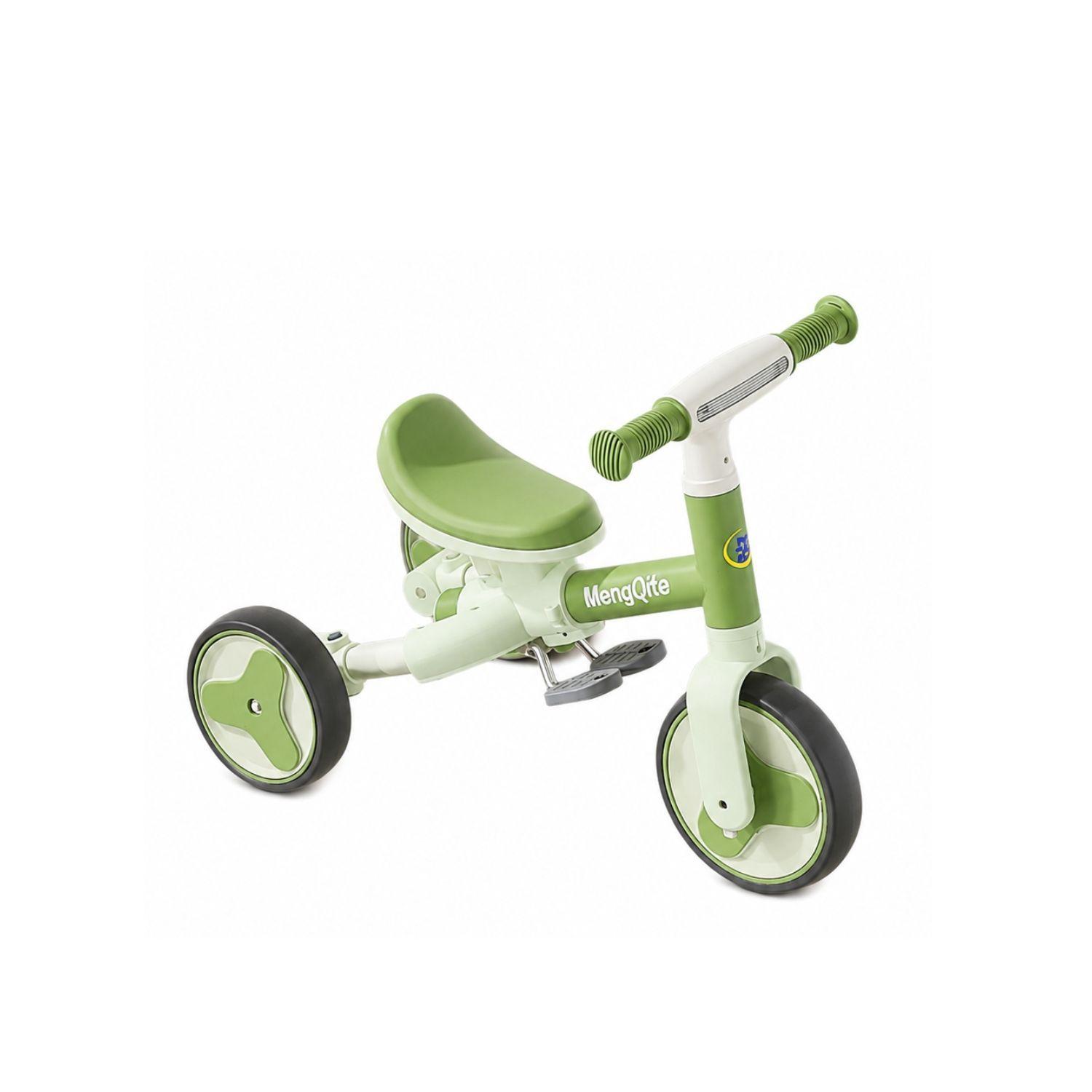 Triciclo Andador Bicicleta De Equilibrio 3 En 1 Para Niños Verde-5