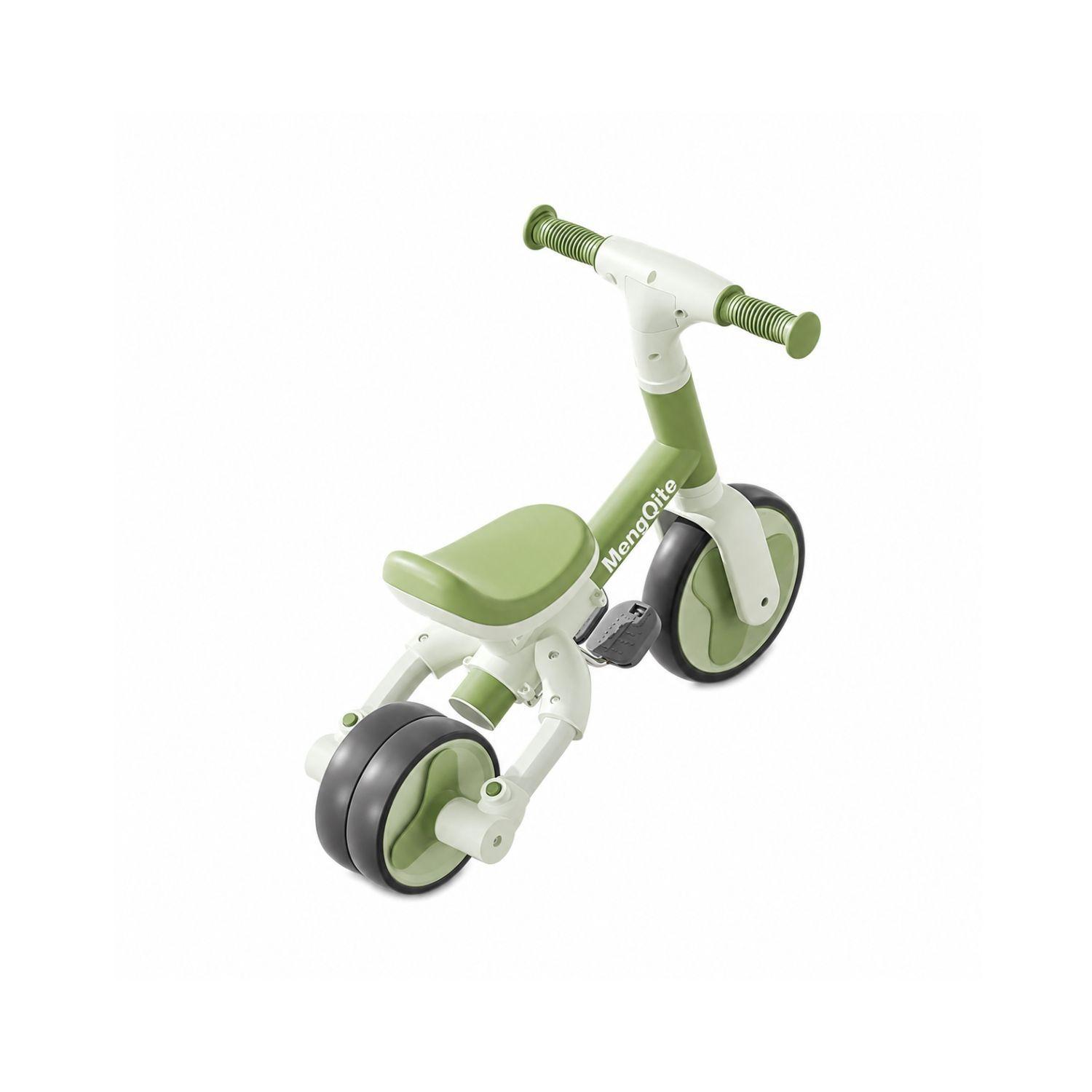 Triciclo Andador Bicicleta De Equilibrio 3 En 1 Para Niños Verde-6