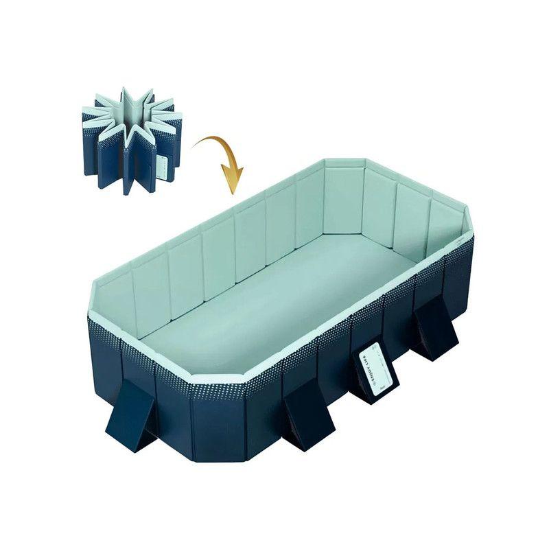 Piscina Rectangular Desmontable Familiar PVC Dura 265x164cm-3