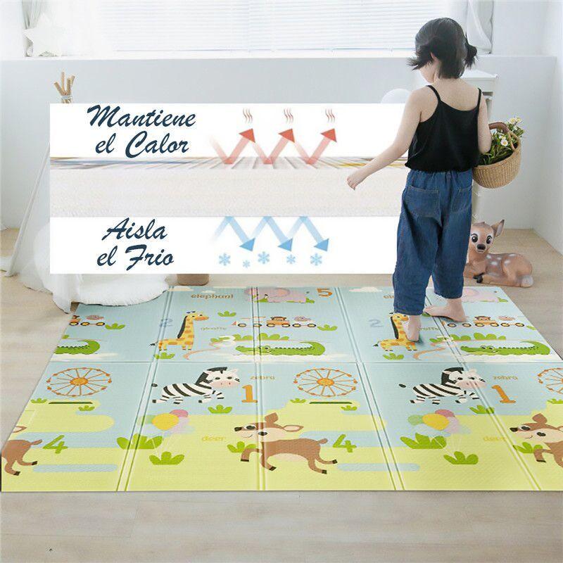 Alfombra Anti Golpe Impermeable 200x180x1.5Cm Osos y Amigos-4