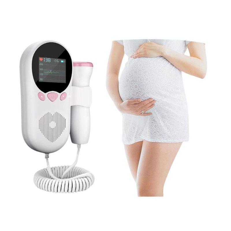 Monitor Fetal Doppler para Latidos Corazón Bebé con Gel-2