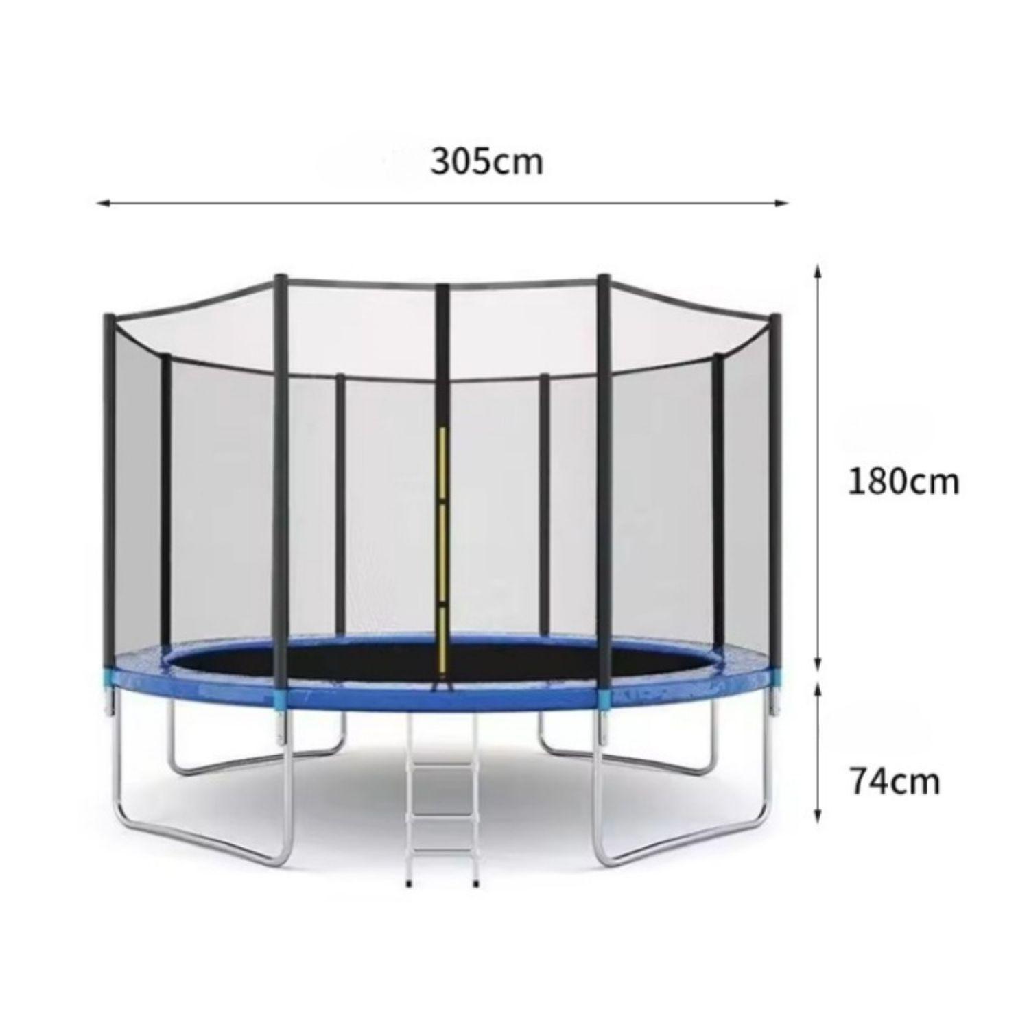 Cama Elástica Saltarina 305cm Con Malla Y Escalera-4