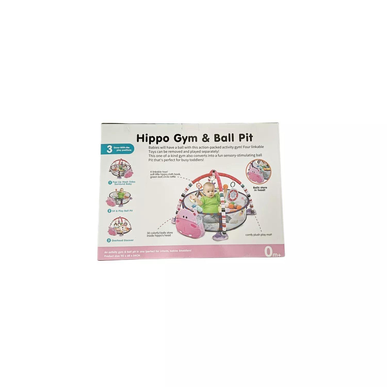 Gimnasio Centro De Juegos Para Bebé Y Piscina Pelotas Hippo-4