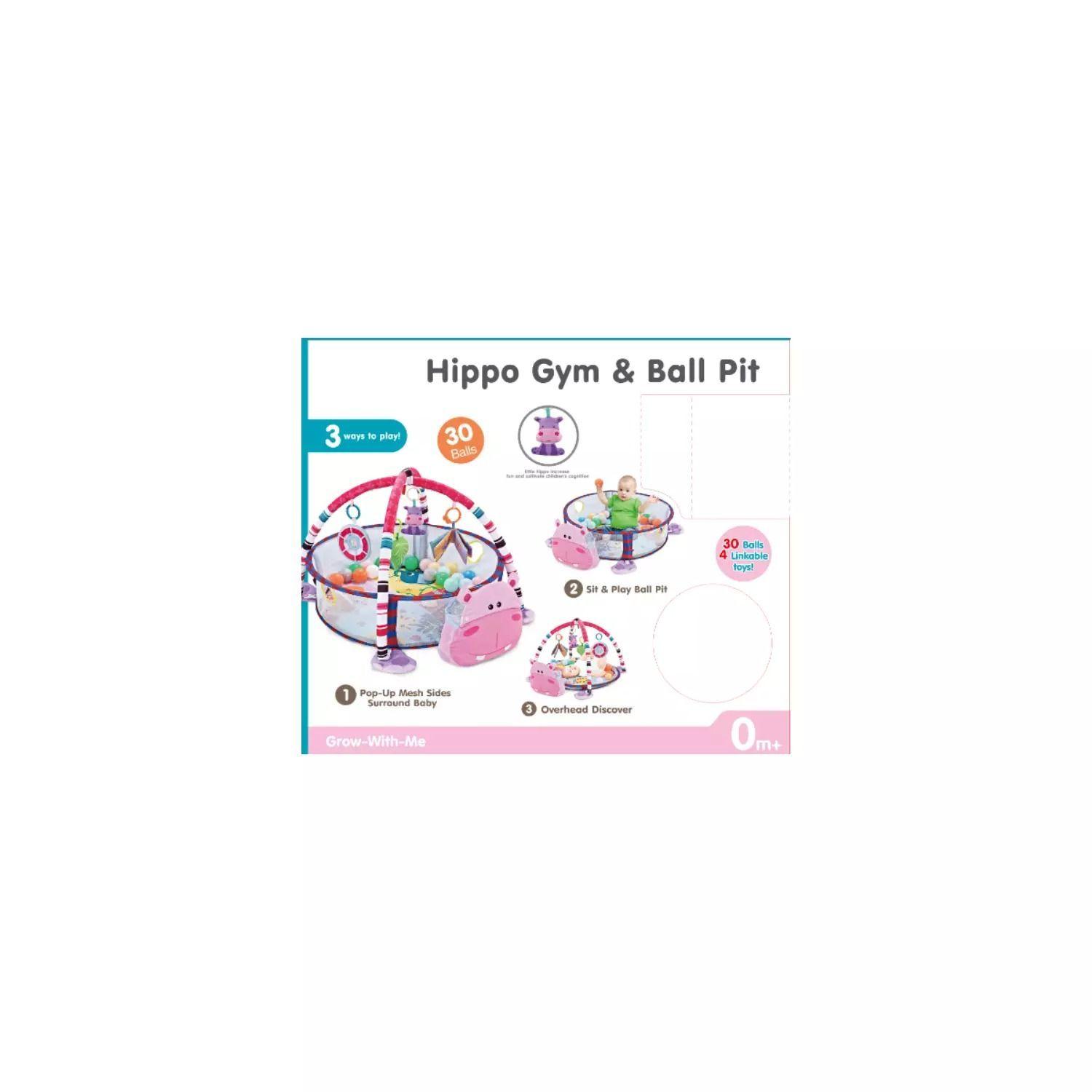 Gimnasio Centro De Juegos Para Bebé Y Piscina Pelotas Hippo-5