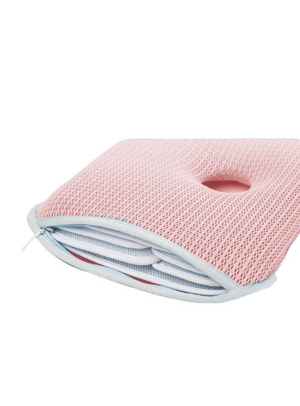 Cojín Cabeza Plana para Bebé con Espuma de memoria Rosado-3