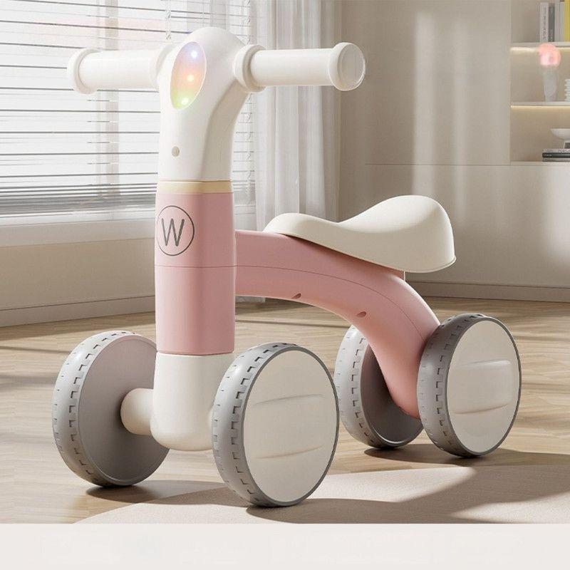 Andador Correpasillos Infantil De Equilibrio Con Música Y Luces Rosa-1