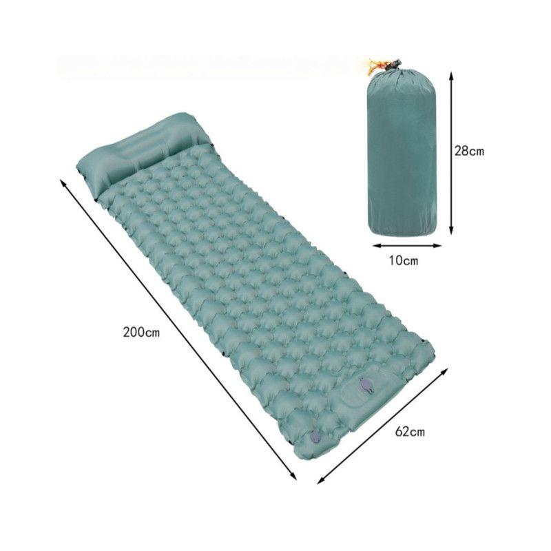 Colchoneta Inflable Individual 8cm Grosor Conectable Inflador de Pie-2