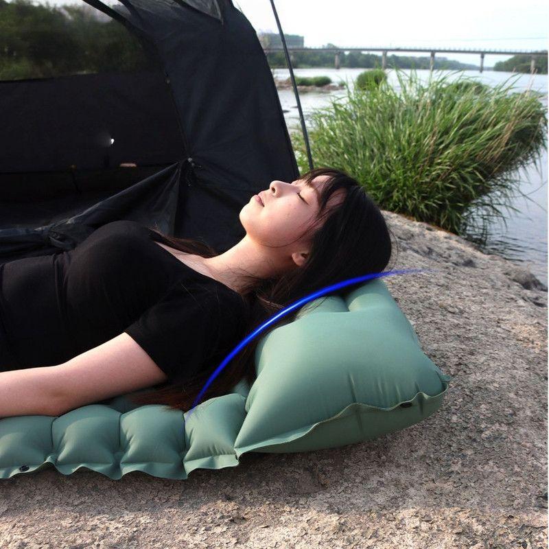 Colchoneta Inflable Individual 8cm Grosor Conectable Inflador de Pie-3