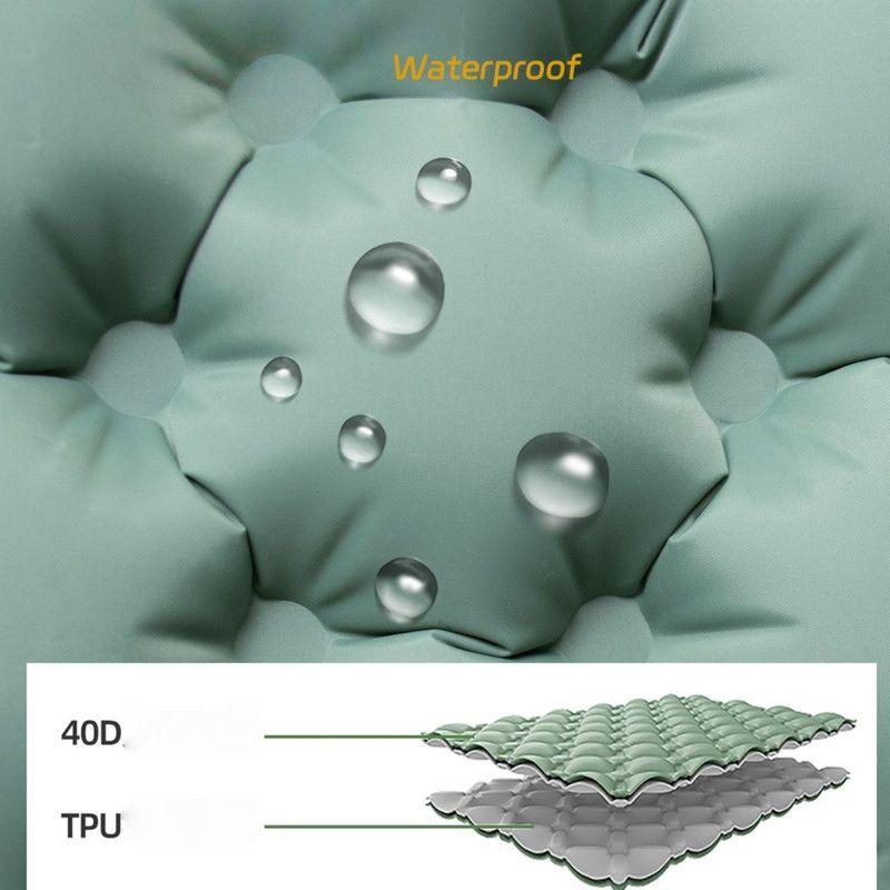 Colchoneta Inflable Individual 8cm Grosor Conectable Inflador de Pie-6