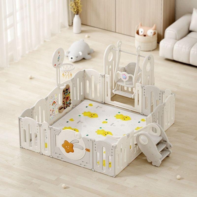 Corral Parque de Juegos XXL con Casita + Tobogán + Alfombra-2