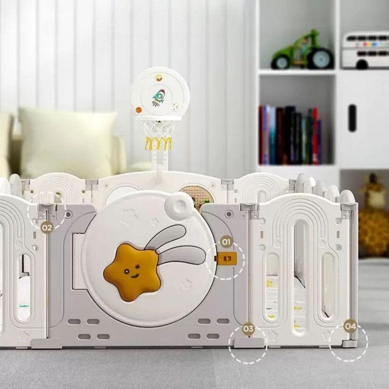 Corral Parque de Juegos XXL con Casita + Tobogán + Alfombra-3