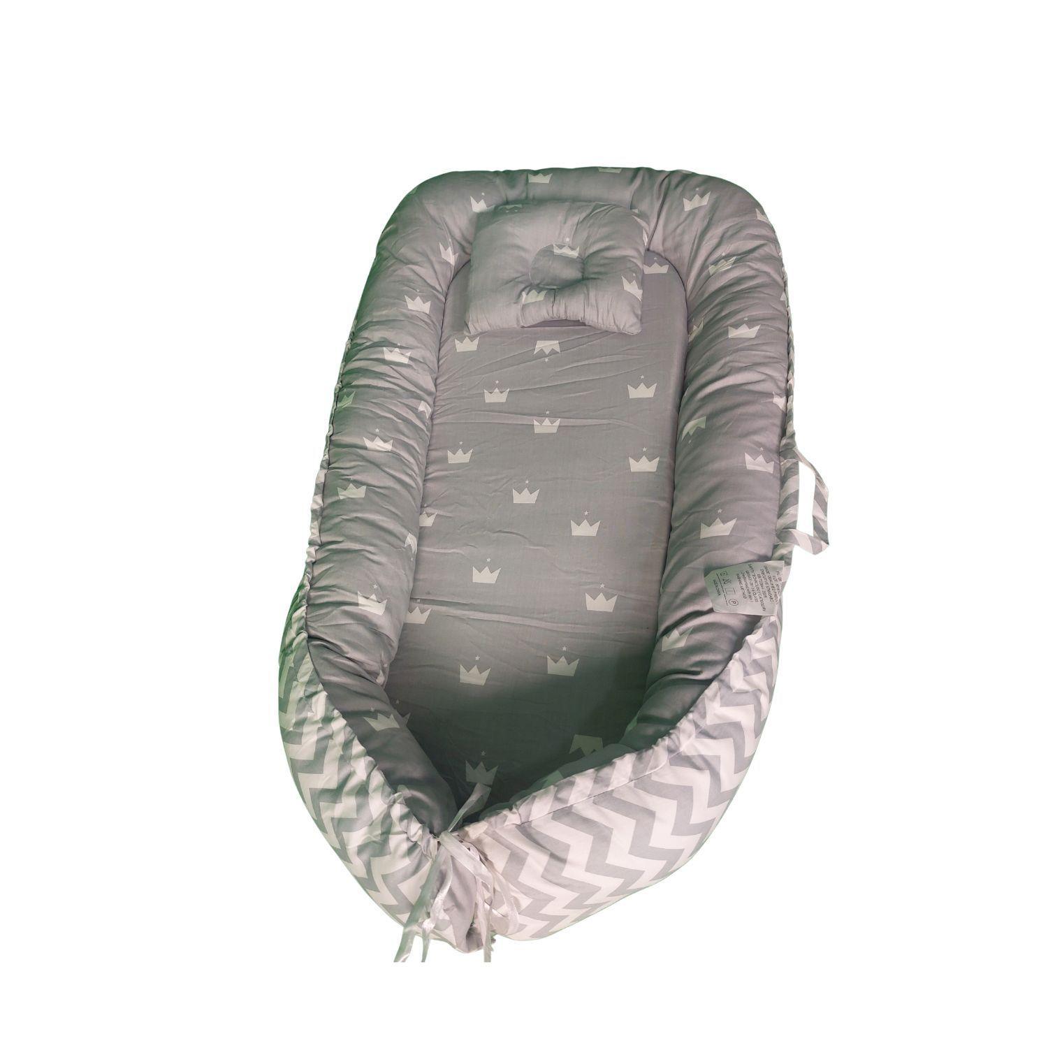 Cama Cojín Nido Colecho Con Almohada De Algodón Reforzada-4