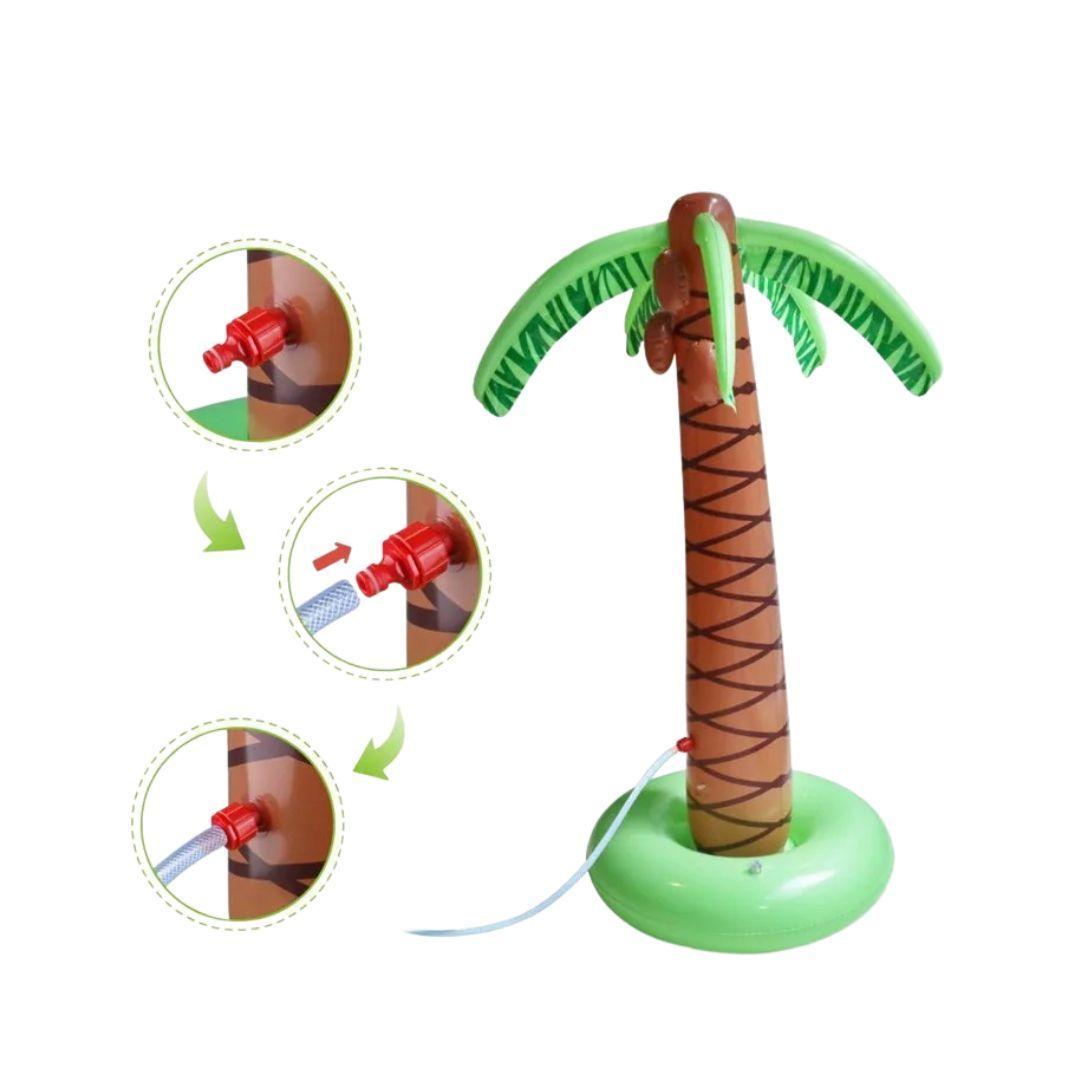 Palmera Inflable con Rociadores y Conexión a Manguera-3