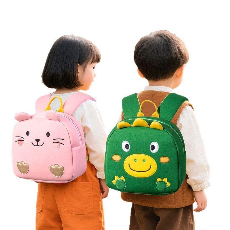Mochila Preescolar para Niños Diseño Lindo en Animales Verde-2