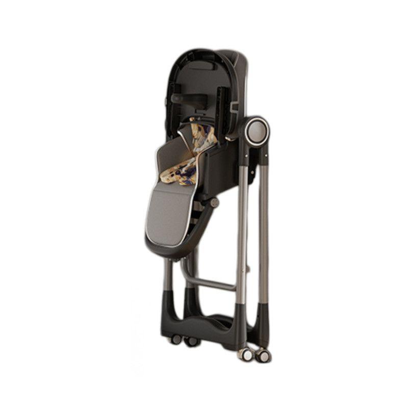 Silla Para Comer Y Mecedora 2 En 1 Multifuncional Plegable Y Bandeja Extraible Gris-2