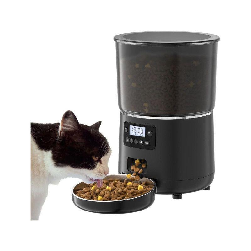 Dispensador Automático de Alimentos con Cámara WiFi 4L Black-2